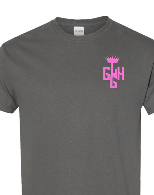 T-SHIRT LOYAL-T (Gray/Hot Pink)