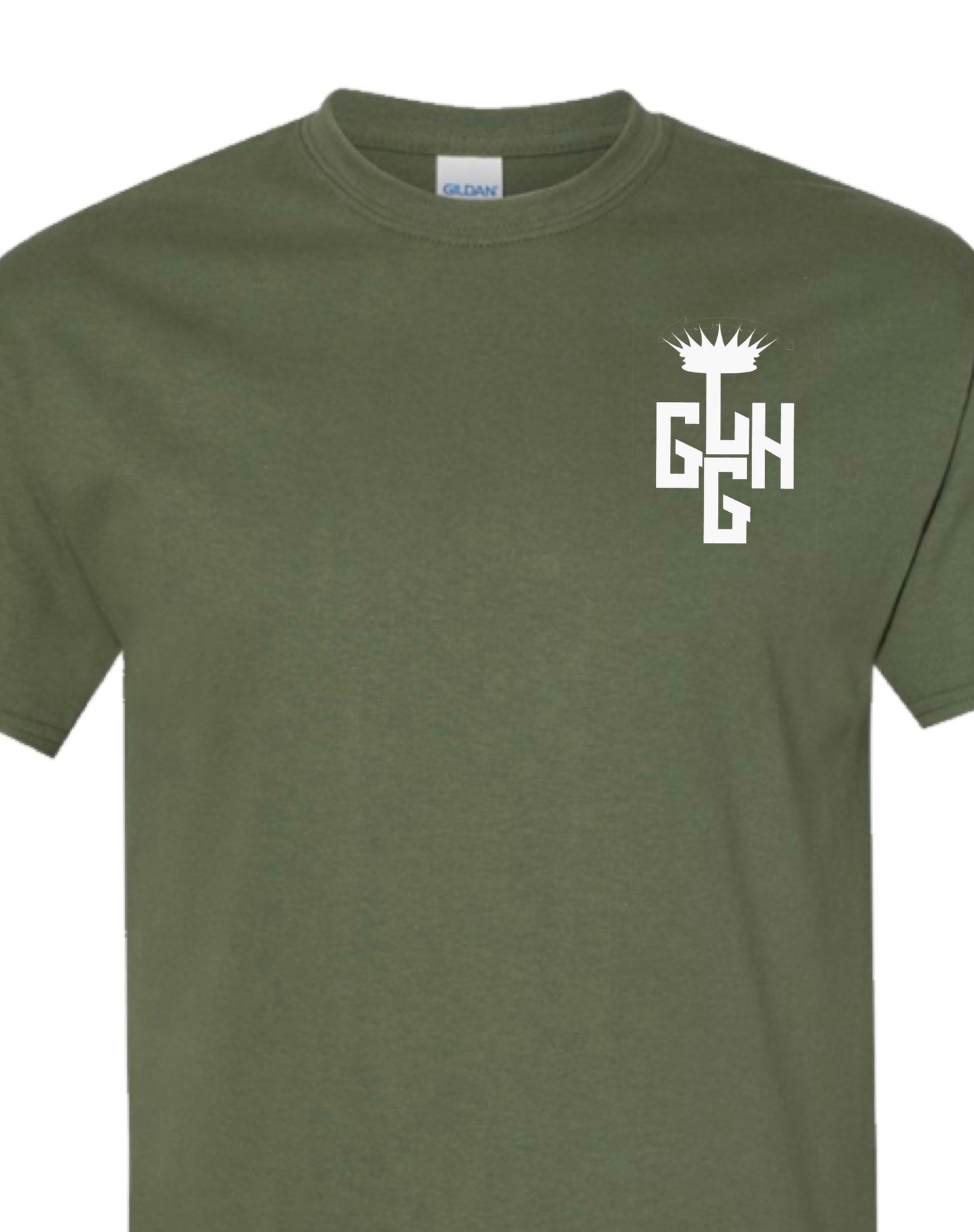 T-SHIRT LOYAL-T (Army Green/White)