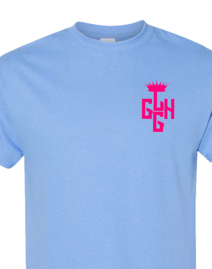 T-SHIRT LOYAL-T (Sky Blue/Hot Pink)