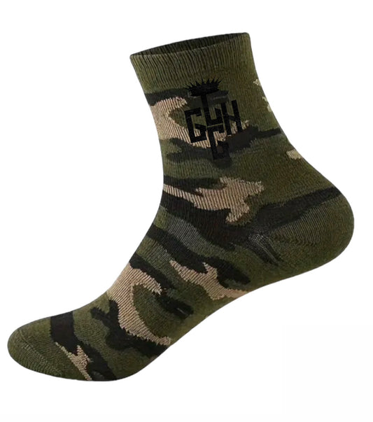 SOCKS ARMY CAMO (Black Logo)