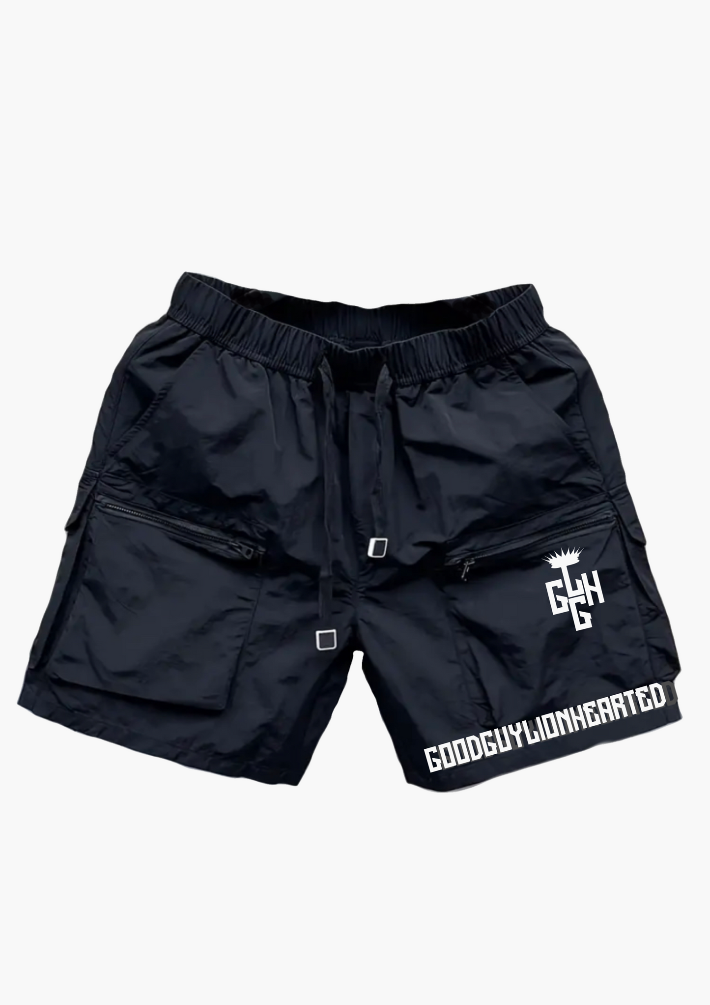 SHORTS - CARGO (Black/White)