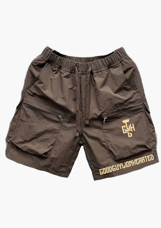 SHORTS - CARGO (Coffee Brown/Cream)