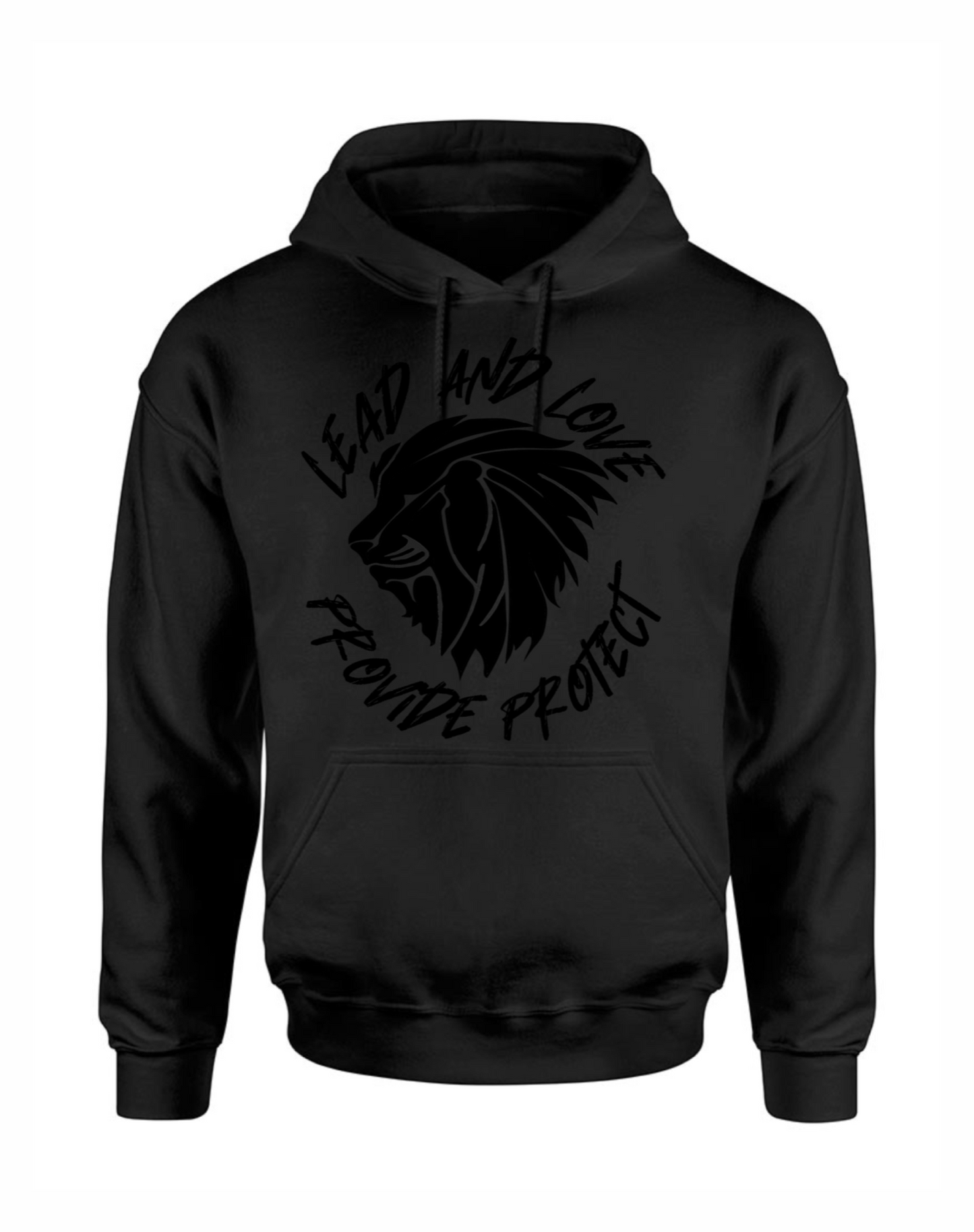 HOODIE - LEAD & LOVE (Black/Black)