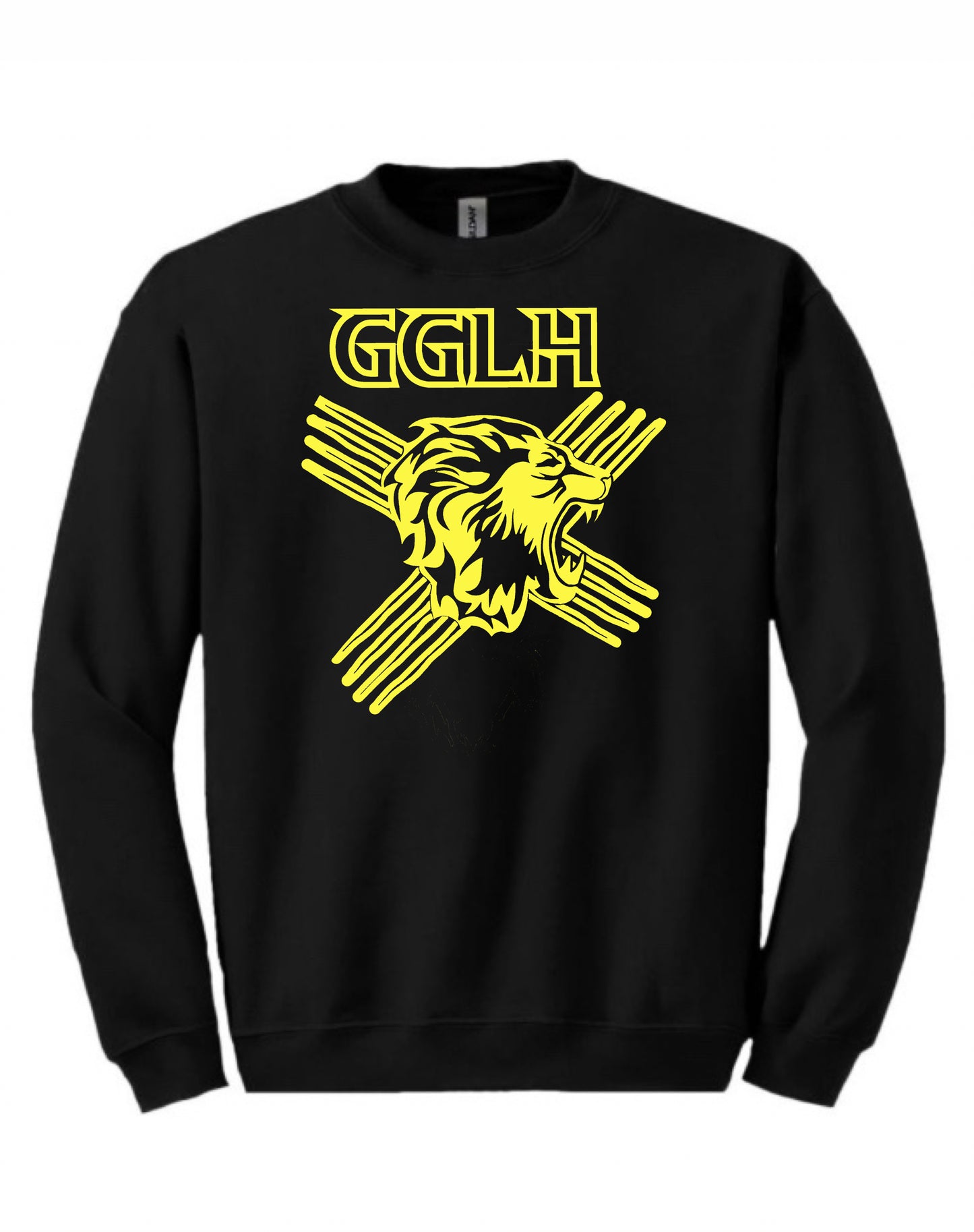 SWEATSHIRT - ROARING LION (Black/Yellow)