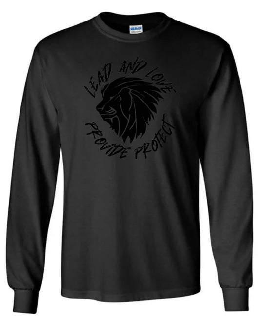 LONG SLEEVE - LEAD & LOVE (Black/Black)