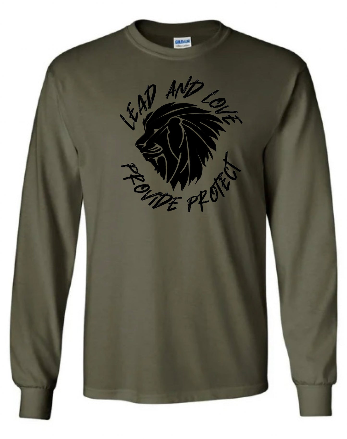 LONG SLEEVE - LEAD & LOVE (Army Green/Black)