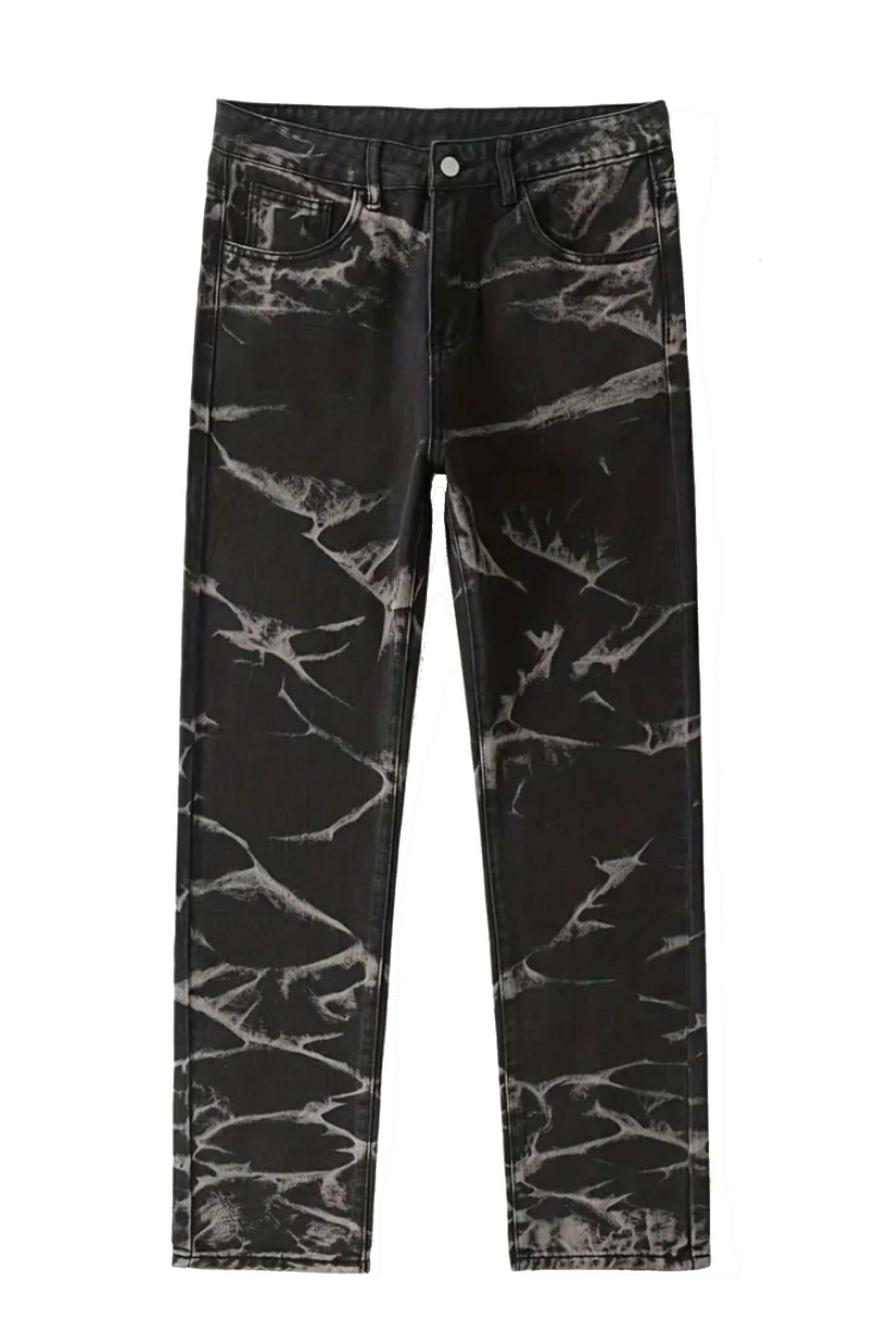 PANTS - ACID WASH (Black/ Bleached)