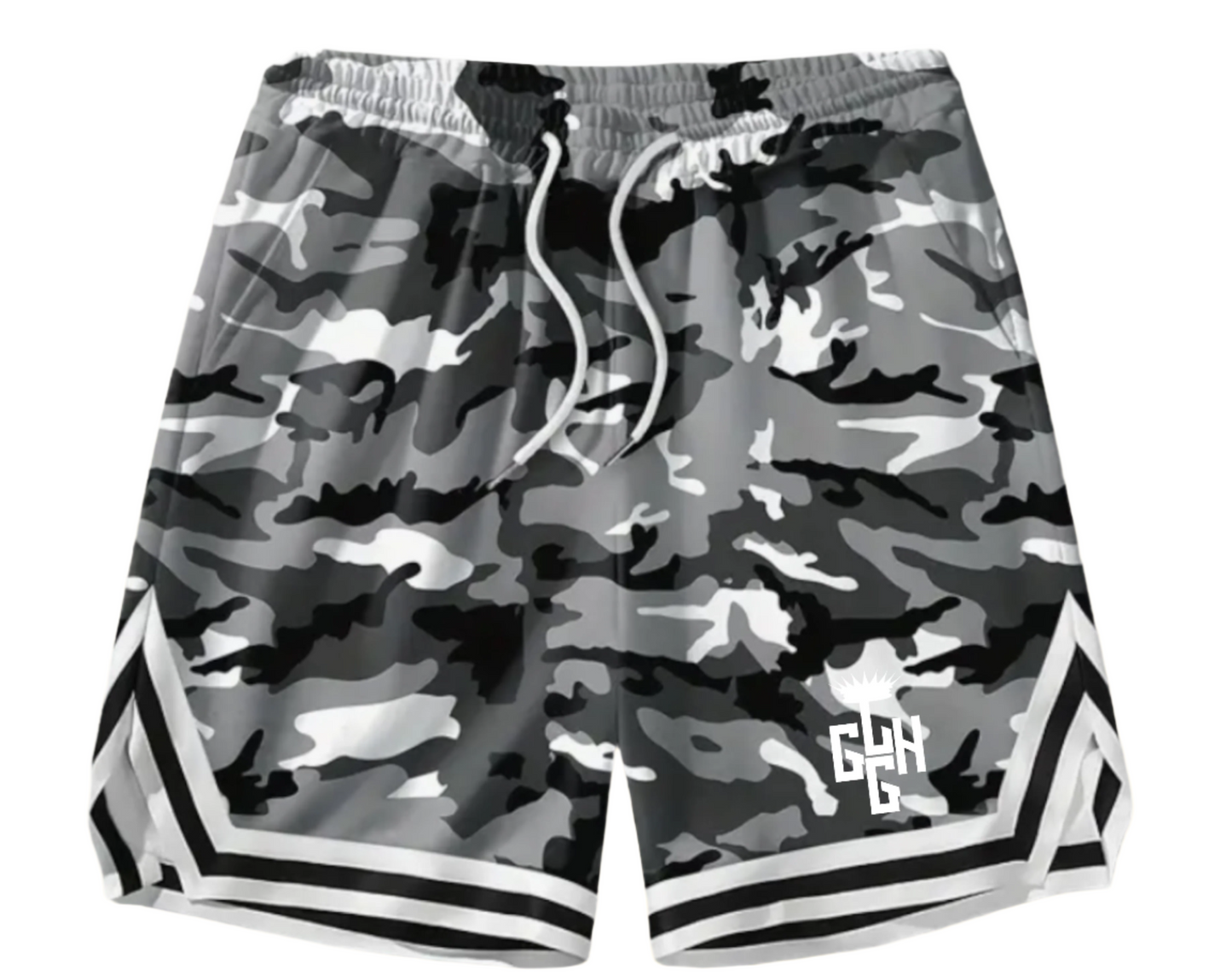 SHORTS - HOOP CAMO (Snow Camo)