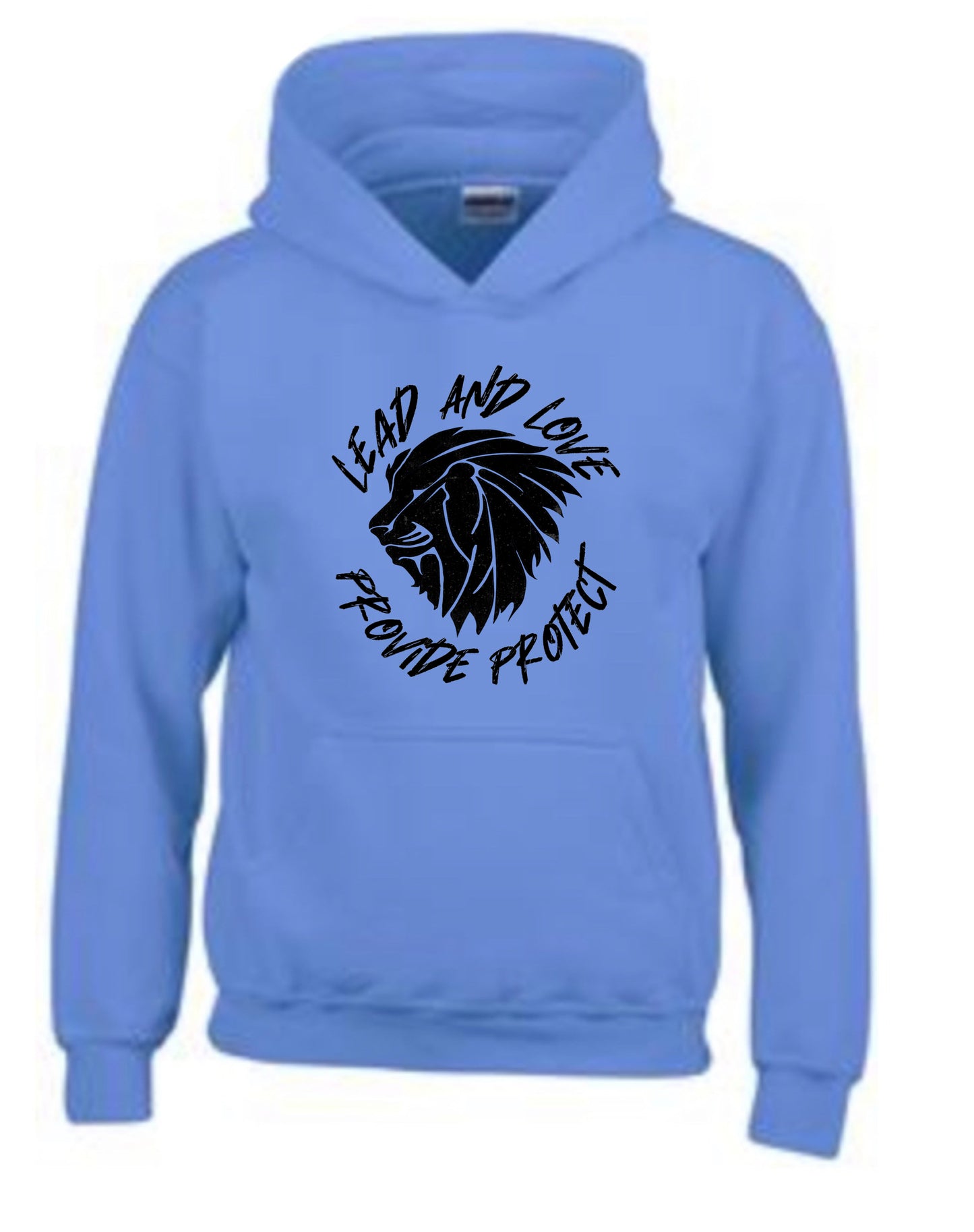 HOODIE - LEAD & LOVE (Sky Blue/Black)