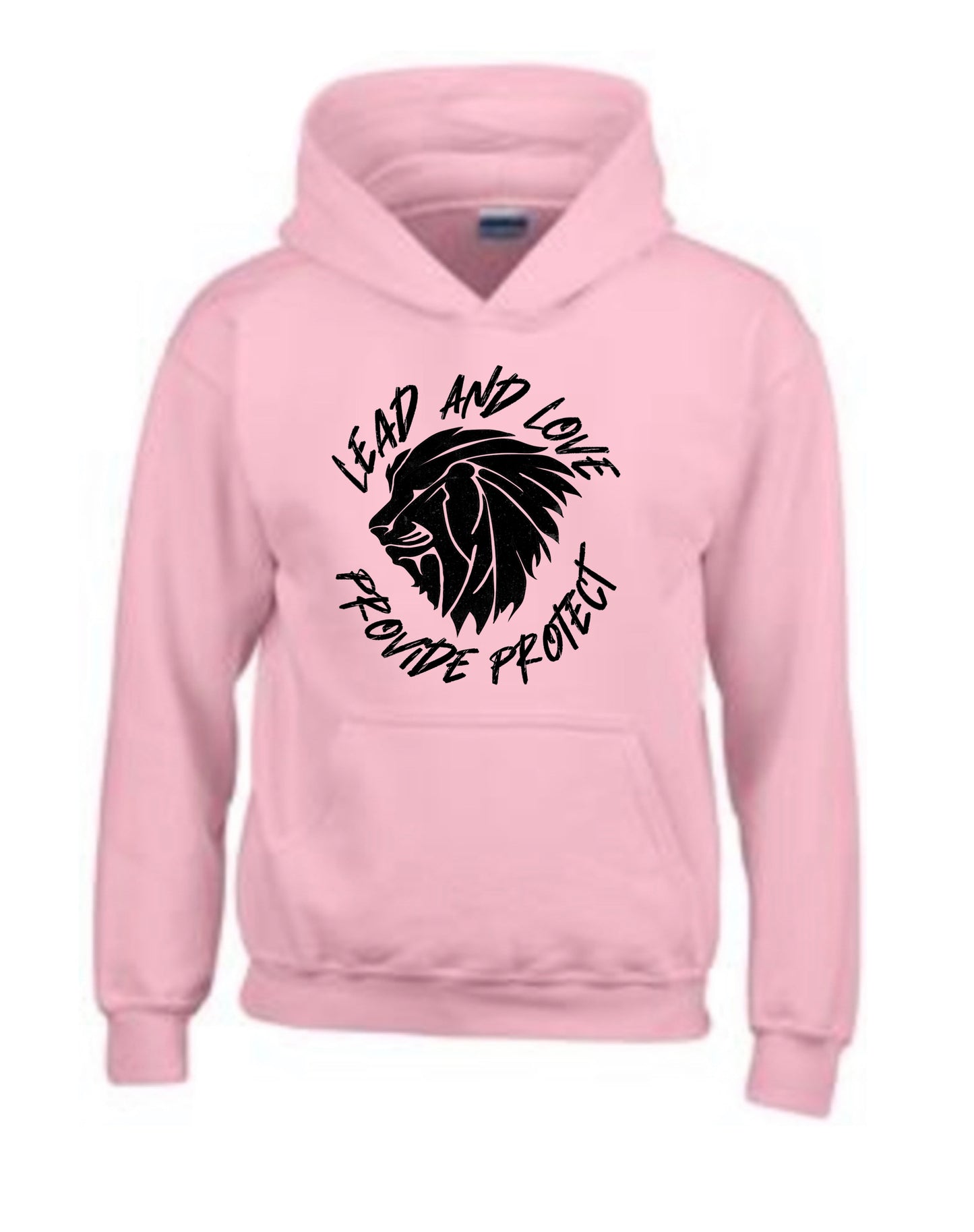 HOODIE - LEAD & LOVE (Pink/Black)